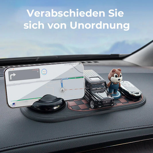 Tapis antidérapant avec support téléphone – Organisateur de tableau de bord