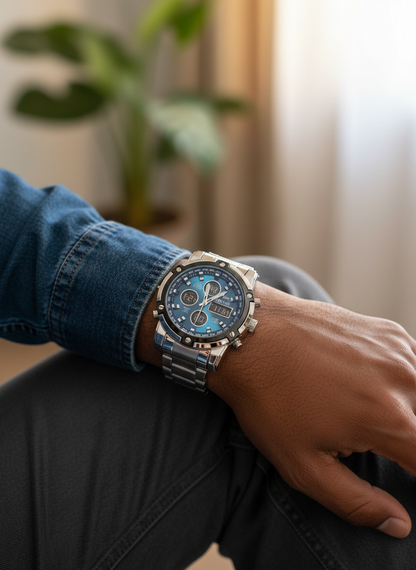 Montre de Luxe SKMEI Quartz Digital Pour Homme.