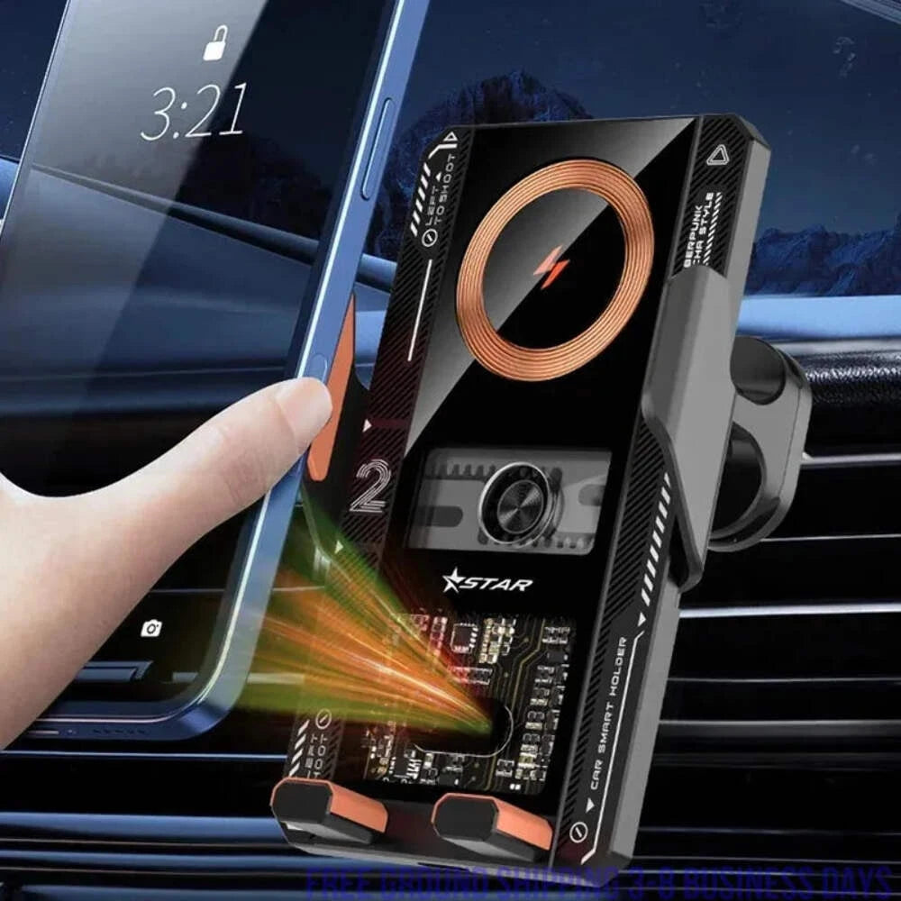 Support Et Chargeur Sans Fil Pour Voiture.